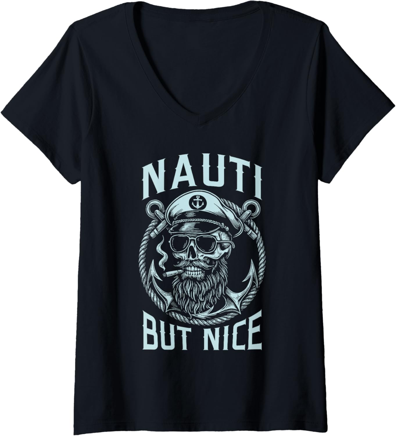 Womens Nauti But Nice Funny Sailor Boat Captain