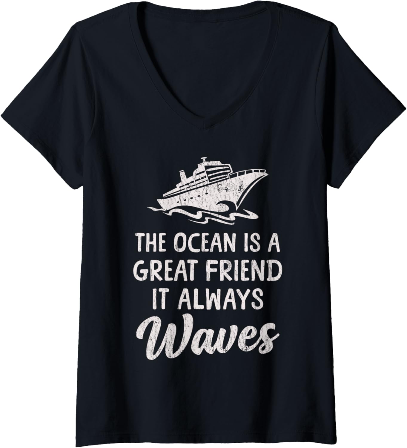 Womens Funny Cruise Ship Boating Cruising Ocean Beach