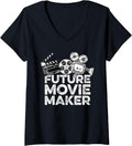 Womens Future Movie Maker Film Director V-Neck