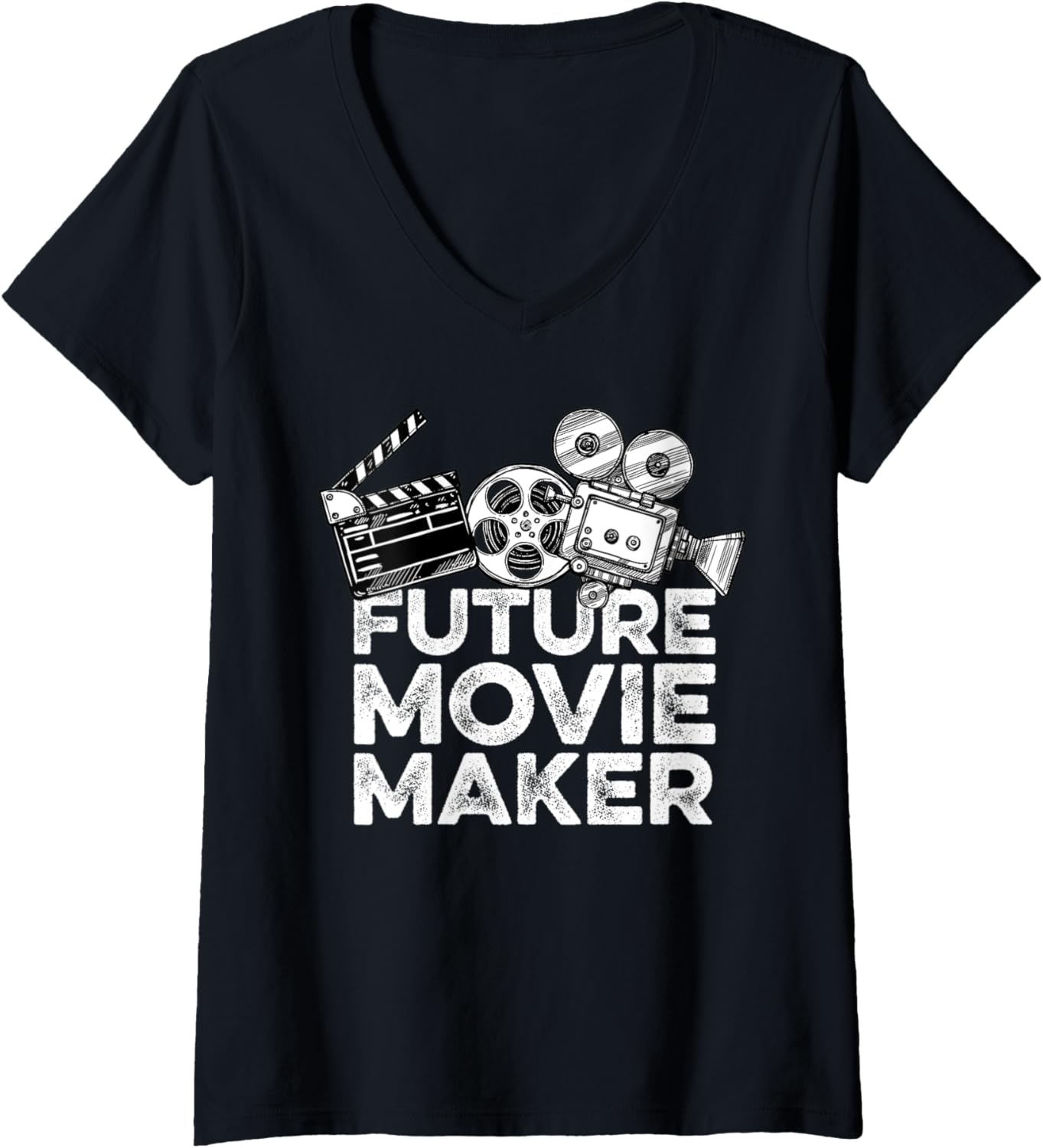 Womens Future Movie Maker Film Director V-Neck