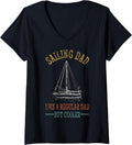Womens Sailing Dad Father Funny Boats Sails V