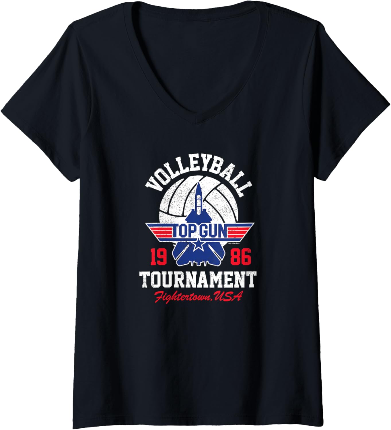 Womens Top Gun Volleyball Tournament V Neck