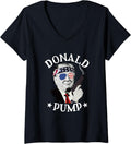 Womens Donald Pump Donald Trump Supporter Patriot Gun Lover V Neck
