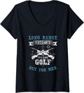 Womens Long Range Shooting Like Golf Men Gun T Shirt V Neck