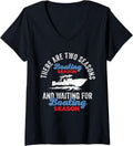 Womens Two Seasons Boating Funny Boat Captain Boating