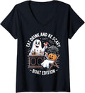 Womens Eat Drink Be Scary Boat Edition Halloween