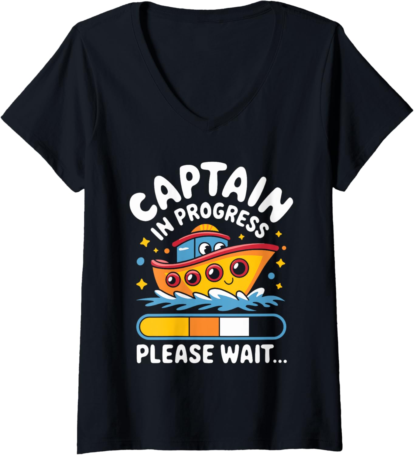 Womens Captain In Progress Boat Captain Boating Kids