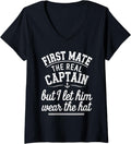Womens First Mate Real Captain Boating Sea Boat