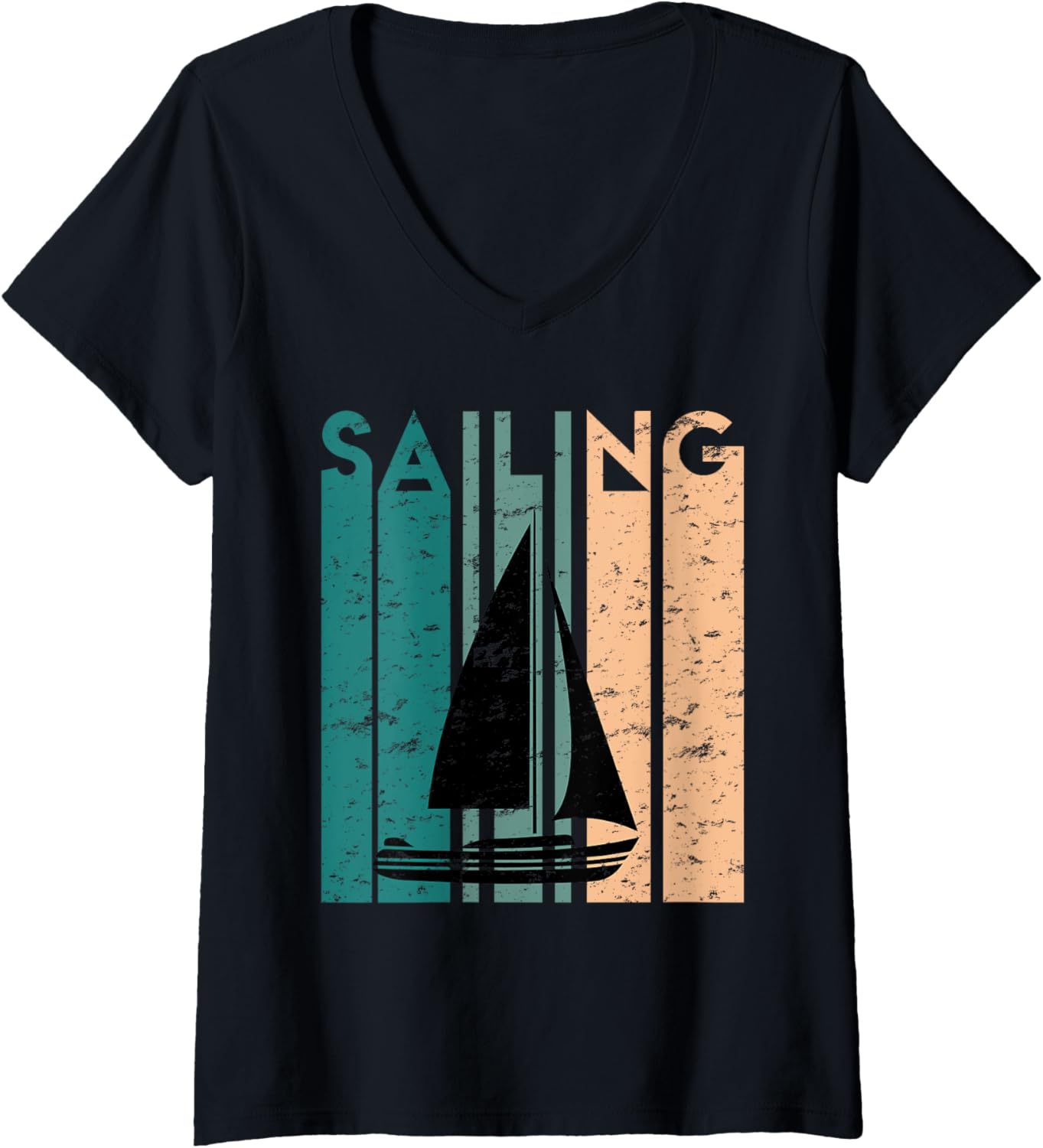 Womens Retro Sailor Sailing Regatta Sailboat Boat V