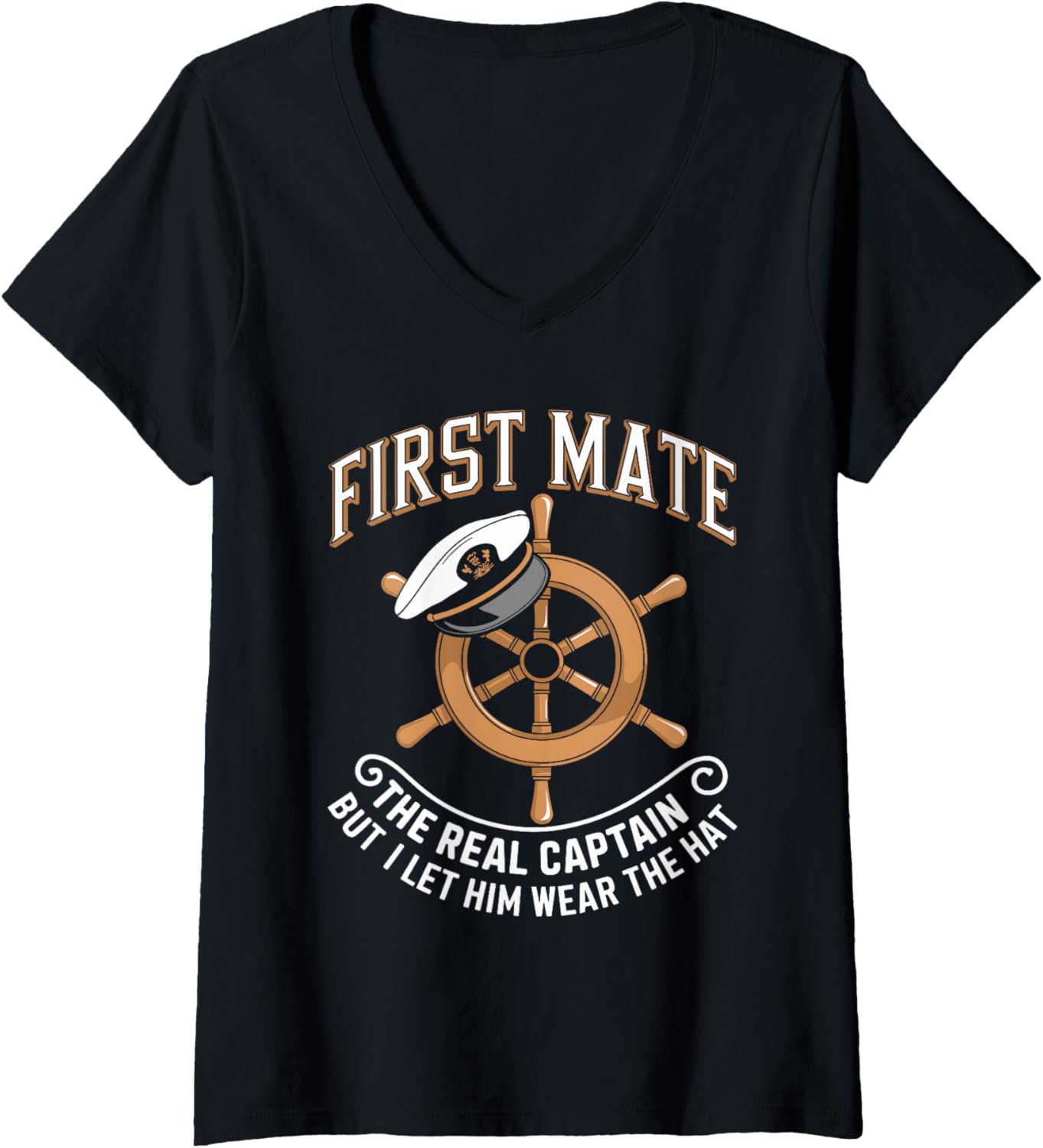 Womens First Mate Real Captain Boat Lover Boating