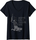Womens Shooting Guns And Spreading Buns V Neck