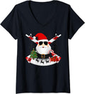 Womens Funny Santa Ugly Christmas Sweater Pro Gun Rights Ar 15 V
