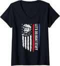 Womens Let S Do Boat Stuff American Flag