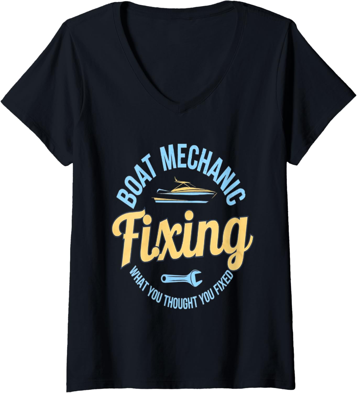 Womens Boat Mechanic Fixing Motor Boats Boat Fix