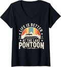 Womens Life Is Better At Lake Pontoon Captain