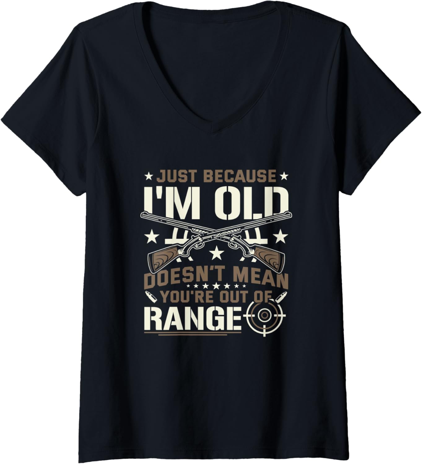 Womens Shooting Sport Shooting Club Rifle Gun Owner Gun Nut V Neck