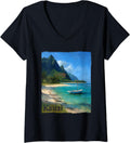 Womens Kauai Hawaii Rainforest Sandy Beaches Boating Souvenir