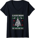 Womens Funny Guns Ugly Christmas Sweaters Gun Lovers Men Women V Neck