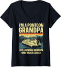 Womens Cool Pontoon Boat Design Grandpa Men Pontoon