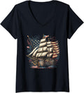 Womens Pirate 4Th Of July American Flag Usa