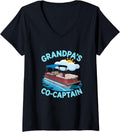 Womens Grandpa Pontoon Boat Captain Boating Lake Life