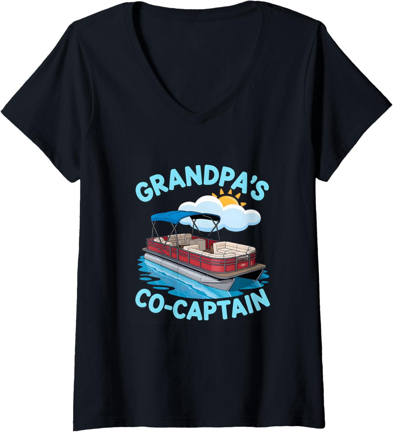 Womens Grandpa Pontoon Boat Captain Boating Lake Life