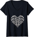 I Love Second Amendment Heart Guns V Neck