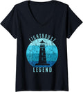 Womens Lighthouse Retro Vintage Lighthouse Legend Seaside Boating