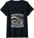 Womens Fife Life Christian Religious Rough Waters Jesus