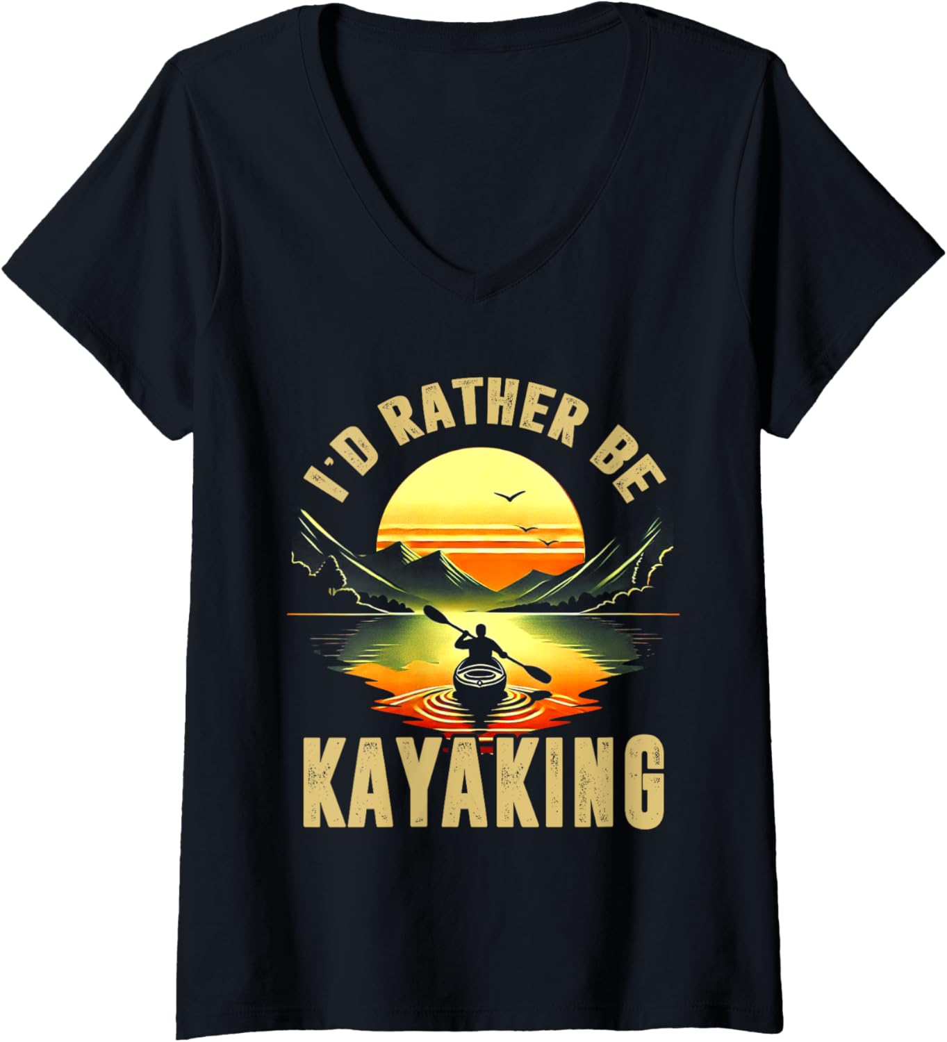 Womens I D Rather Be Kayaking Kayak Lover