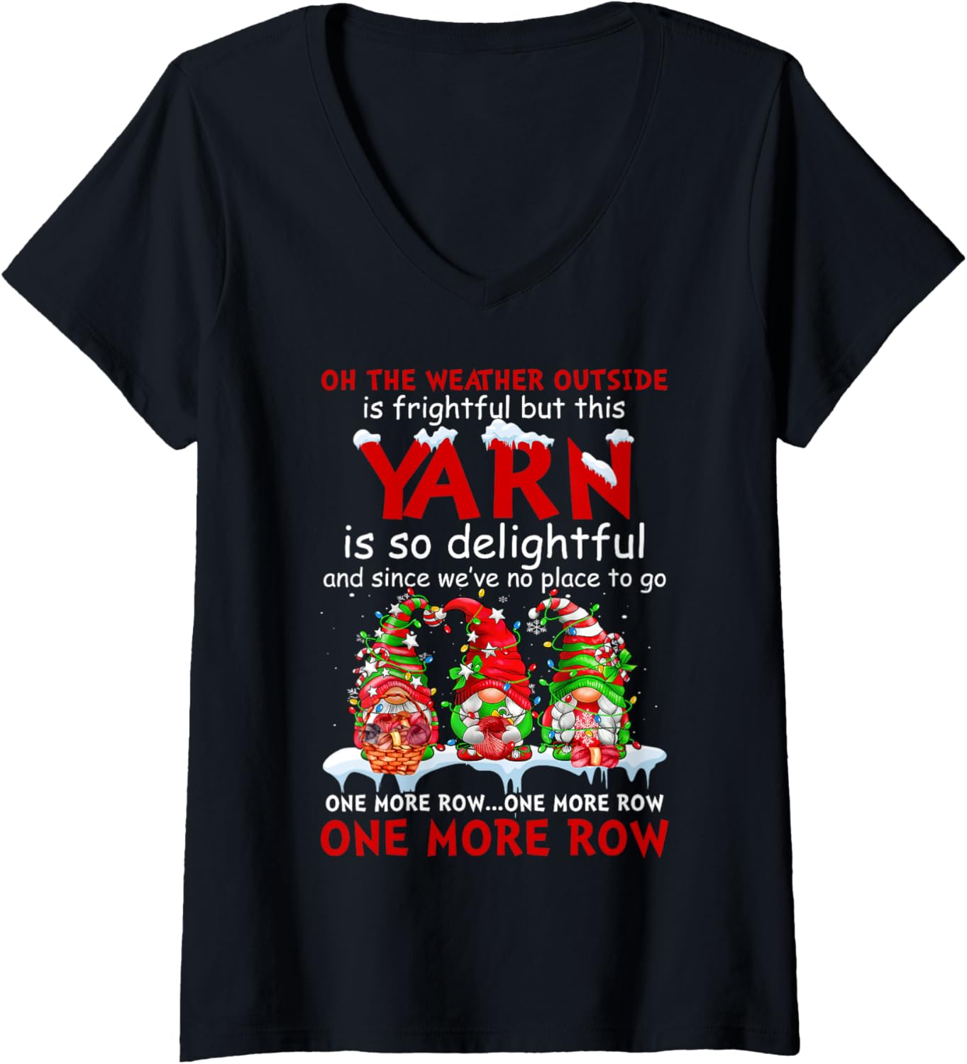 Oh The Weather Outside Is Frightful But This Yarn V-Neck