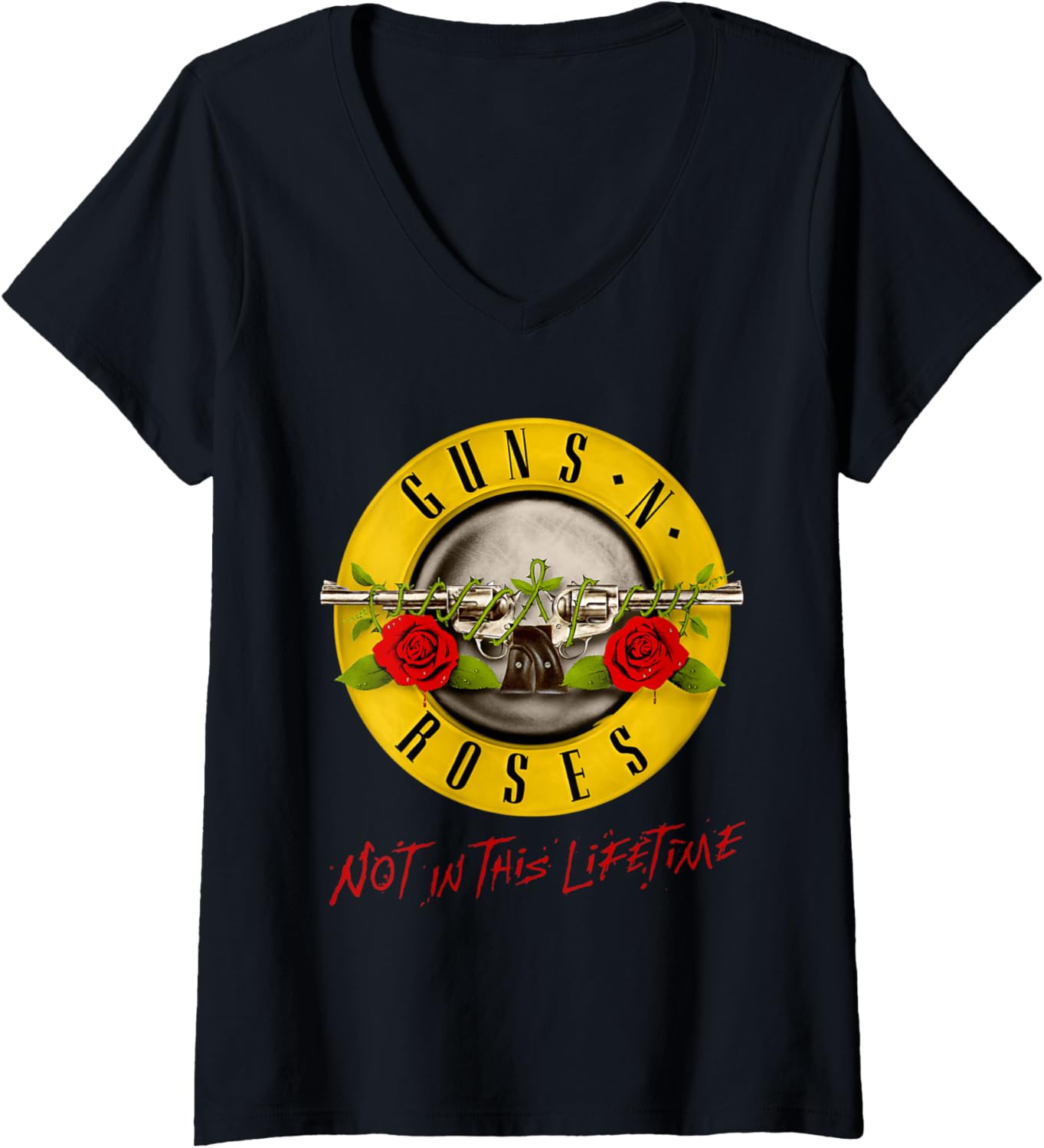 Womens Guns N Roses Not In This Lifetime V Neck