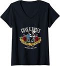 Womens Guns N Roses Official Here Today Gone To Hell V Neck