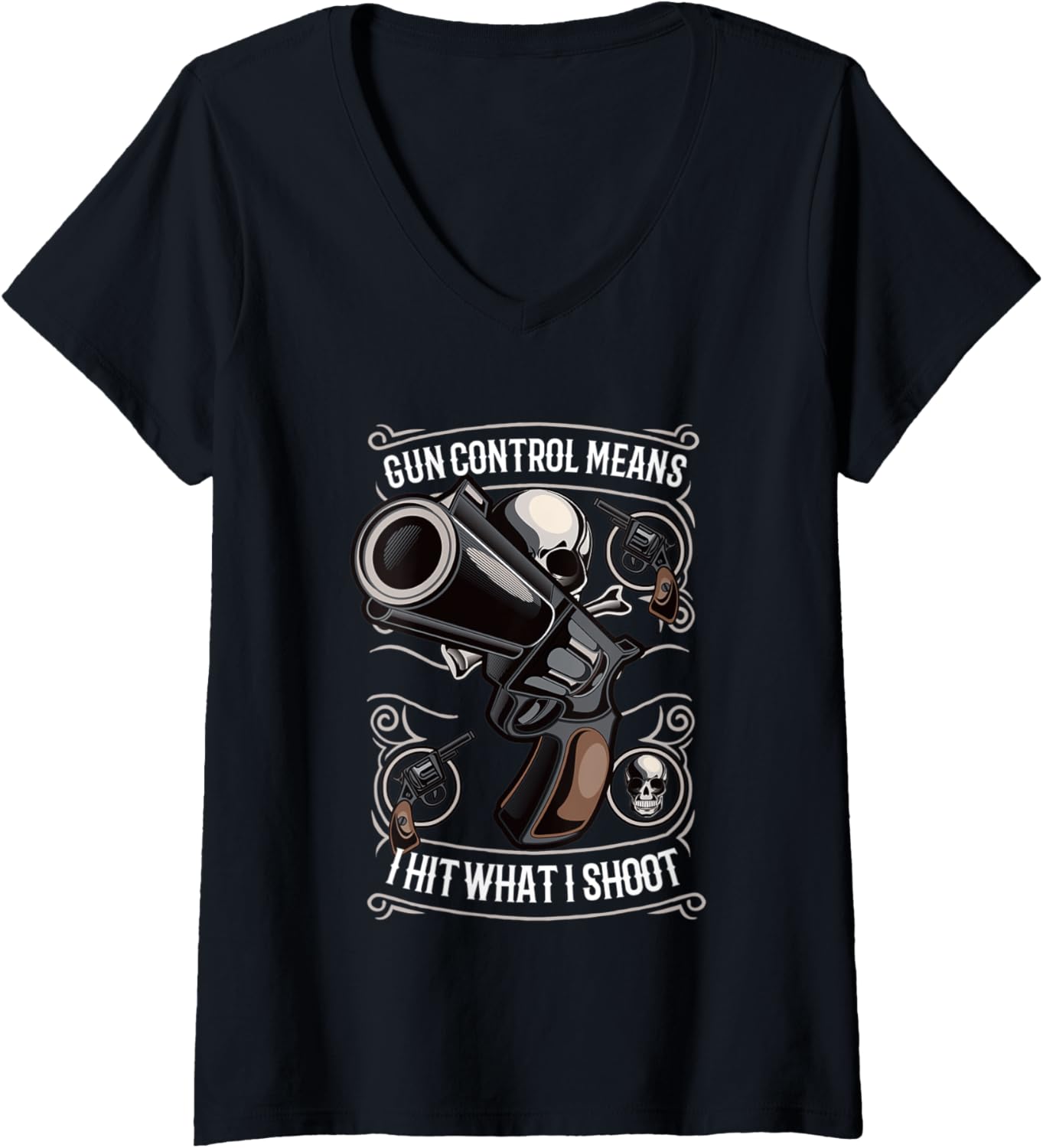 Womens Shooting Gun Rights Advocates Gun Owners V Neck
