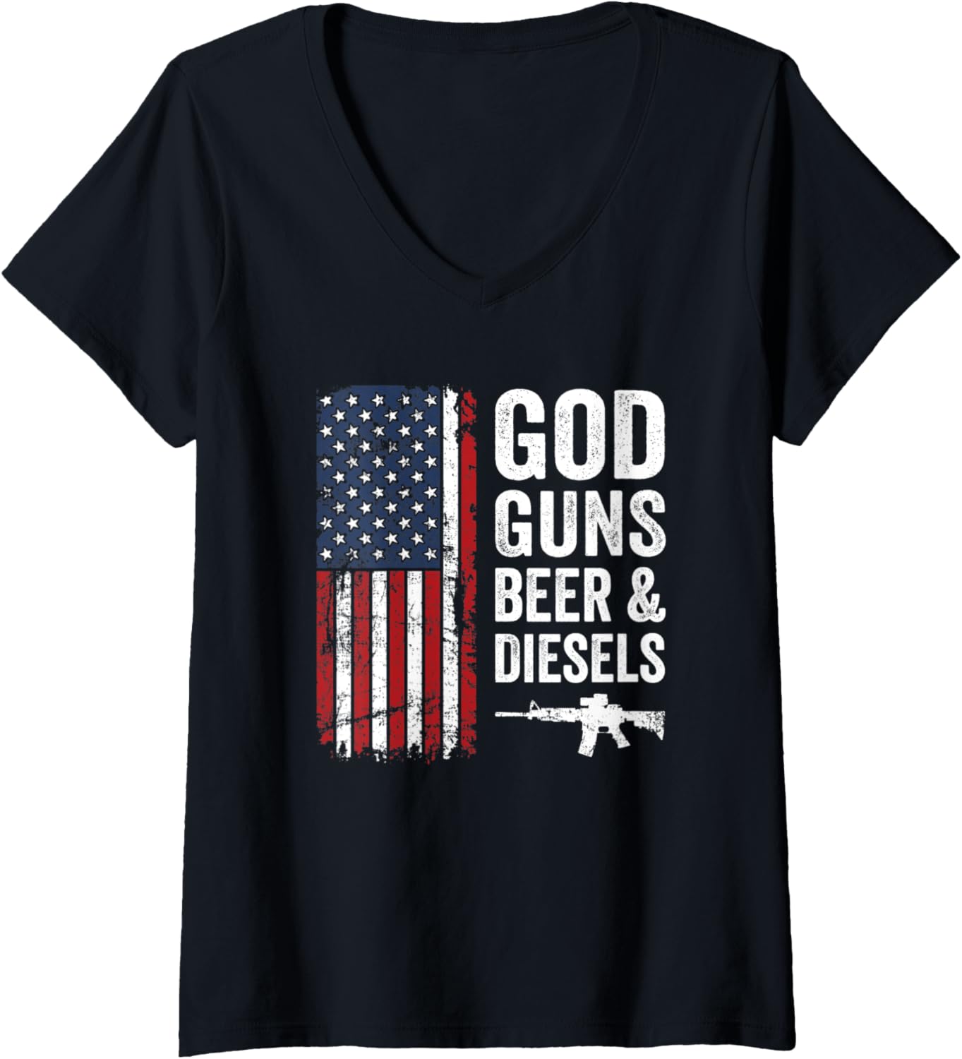 Womens God Guns Beer Diesels Mens Usa Flag