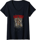 Womens Guns N Roses Official Sketched Cherub V Neck