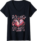 Womens Official Rolling Stones Exclusive Hackney Diamonds V Neck
