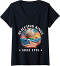 Womens Rejecting Kings Since 1776 Liberty Patriotic Usa