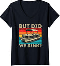 Womens Vintage But Did We Sink Boating Funny