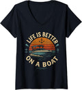 Womens Life Is Better On A Boat Funny