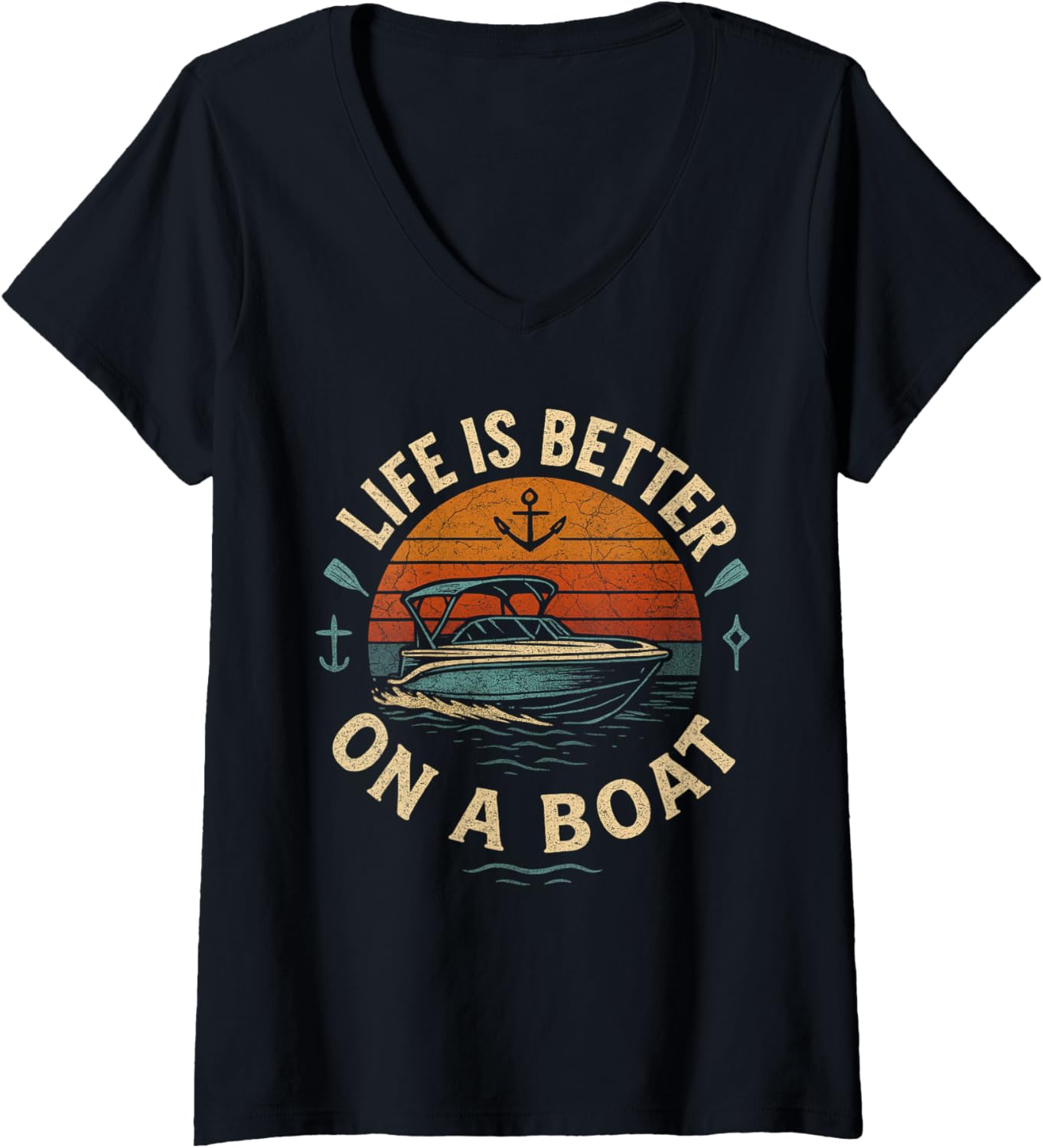 Womens Life Is Better On A Boat Funny