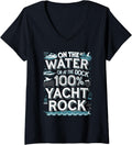 Womens 100 Yacht Rock Retro Sunset Boat V