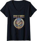 Womens Guns N Roses Official Civil War Distressed V Neck