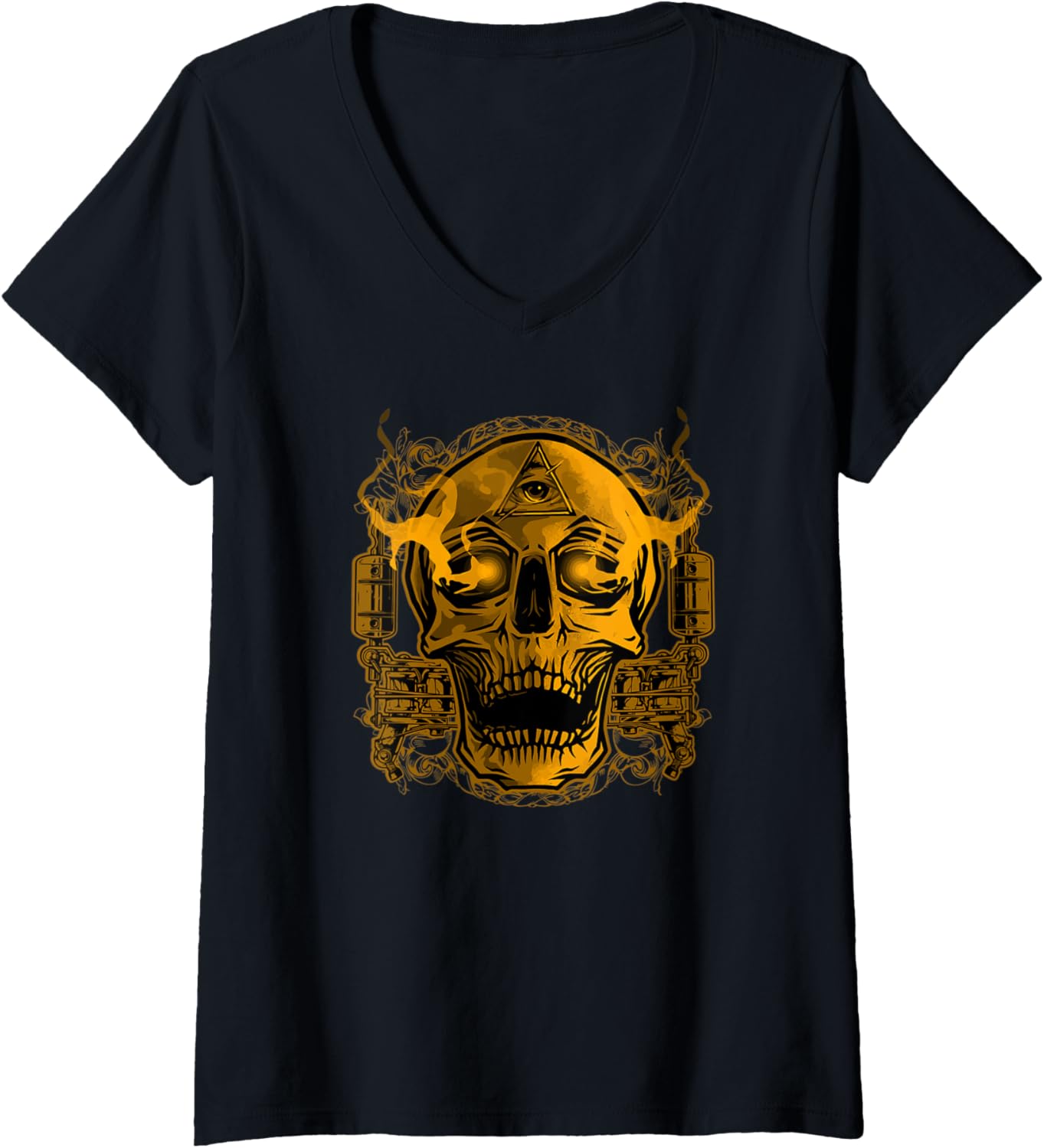 Womens Tattoo Gun Shirt Skull Tattoos Guns Tattoo Artist V Neck