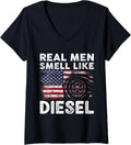 Womens Funny Diesel Mechanic Real Men Smell Like