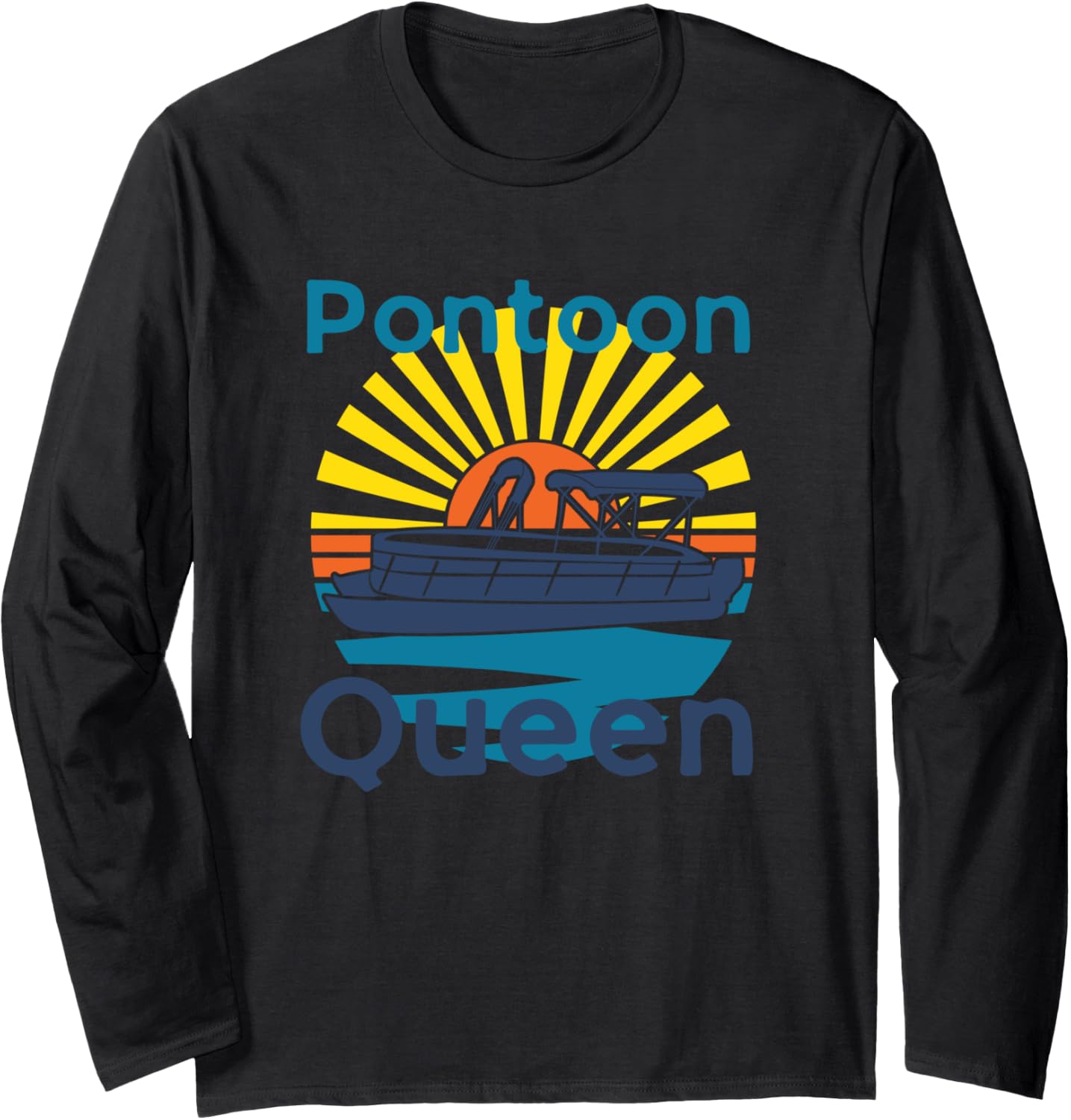 Pontoon Queen Boating Summer Lake Fishing Boat Owner
