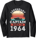 Legendary Captain Born 1964 60Th Birthday Gifts Boating