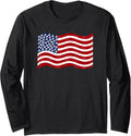 American Flag Sailboats Long Sleeve