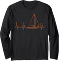 Funny Sailboat In Heartbeat Cool Boating Lover Kids