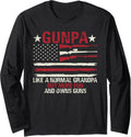 Gunpa Like A Normal Grandpa But More Fun Owns Guns Long Sleeve